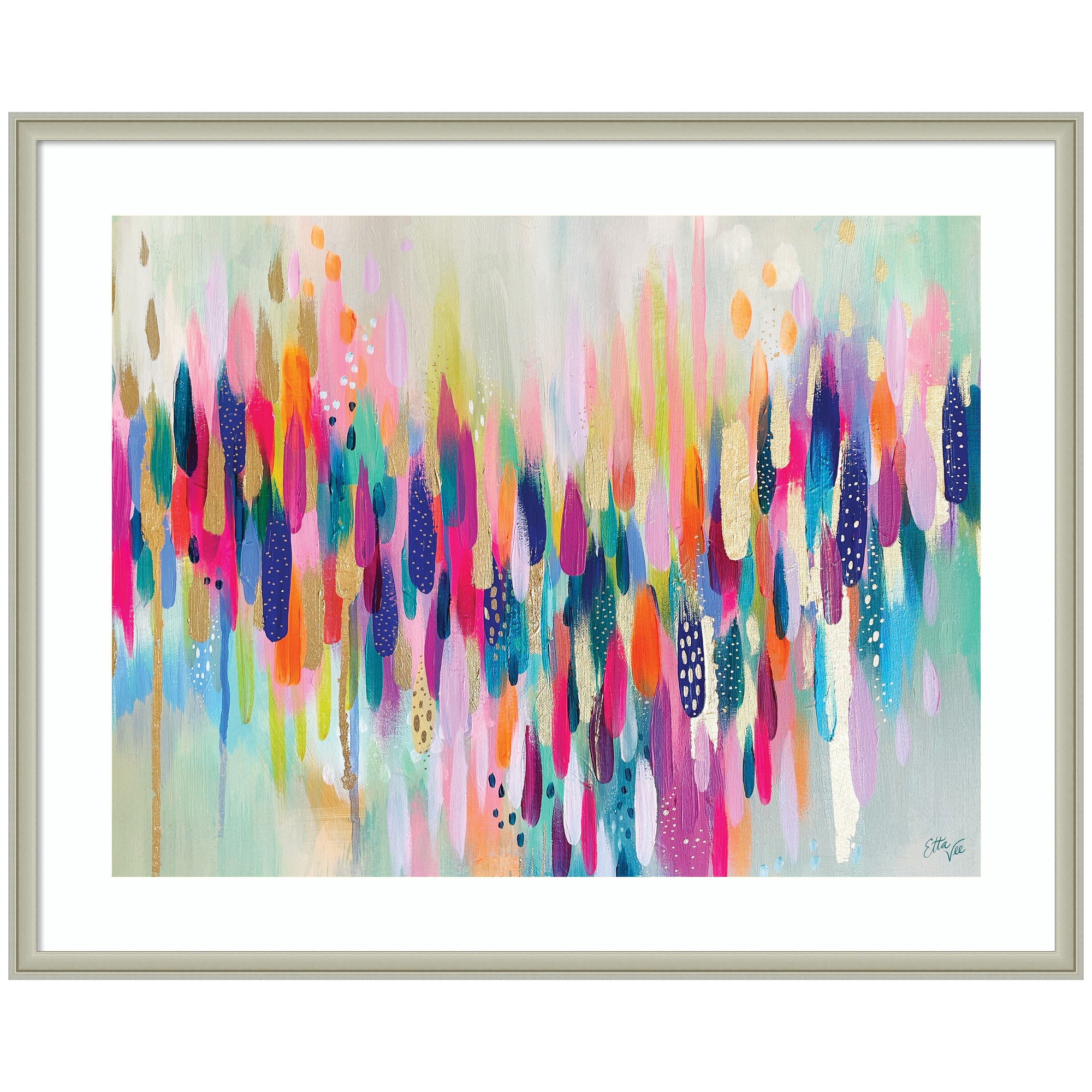 Framed Art Brushstroke 154 Horizontal by Ettavee