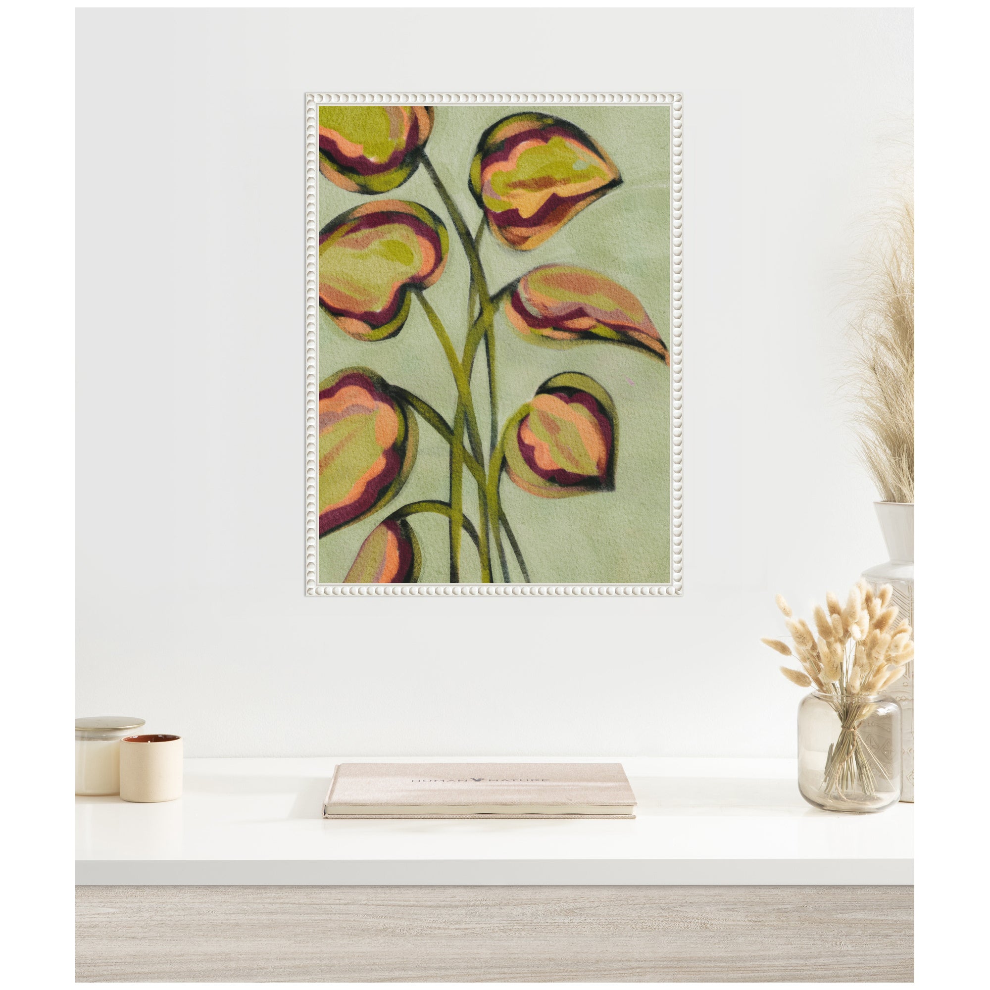 Sylvie Vibrant Foliage Framed Canvas by Nikita Jariwala