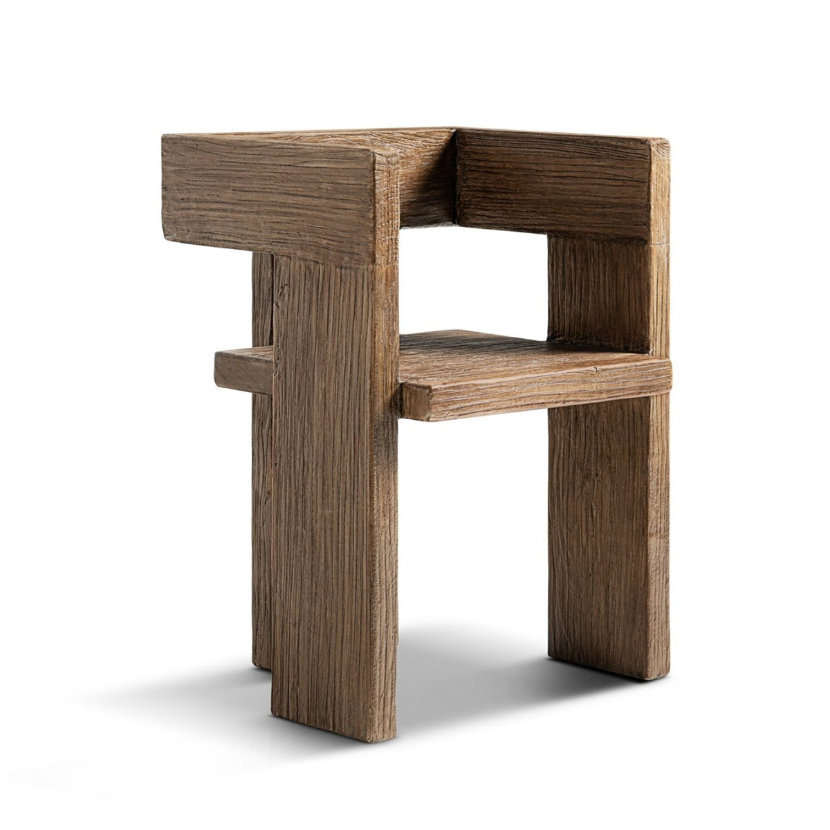 Avenel Sculptural Reclaimed Elm Accent Chair