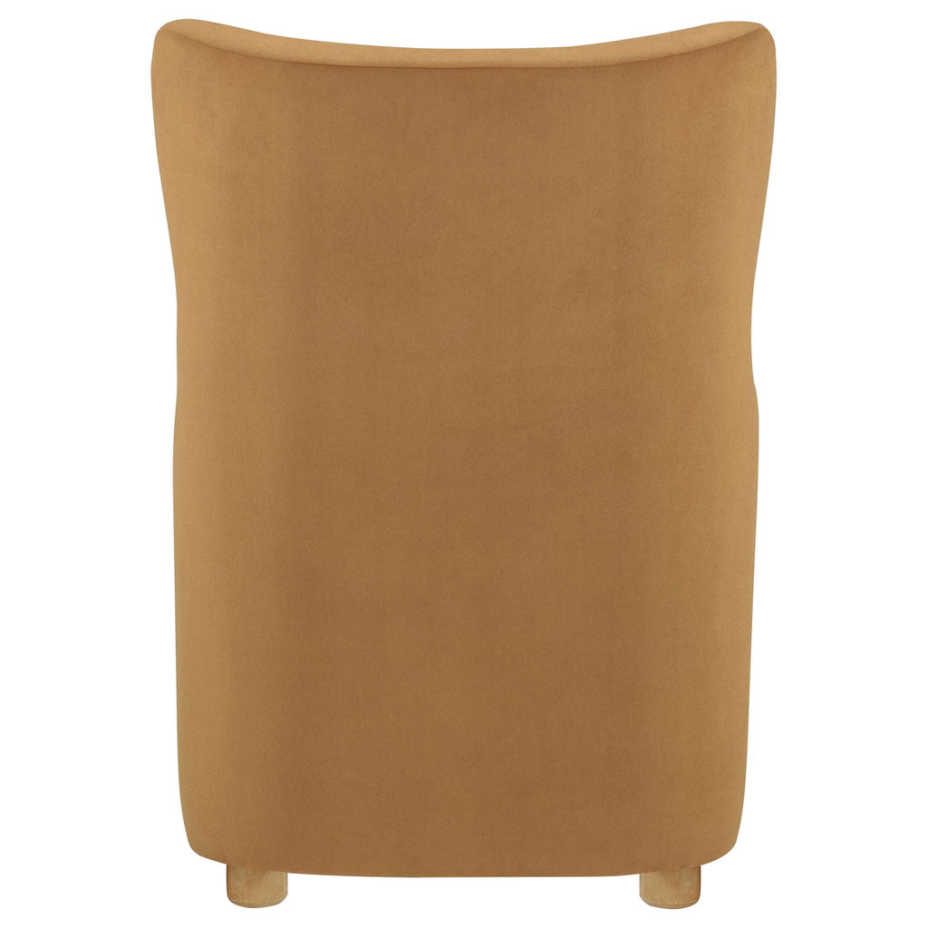 Thornton Sculptural Wingback Lounge Chair — Cognac