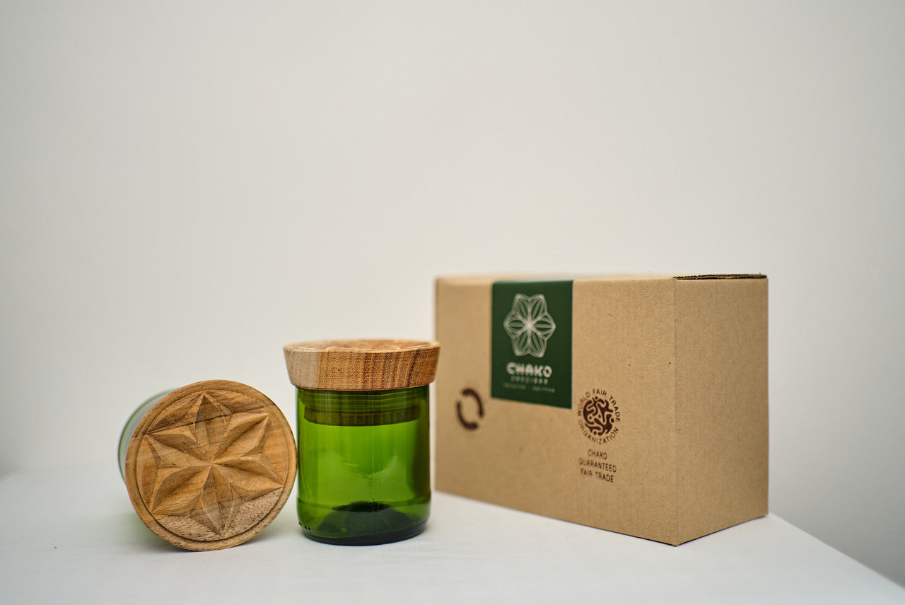 Hiliki Jar - Dark Green - Medium (set of 2)