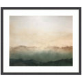 Framed Art Green Mountain Abstract I Horizontal by Amy Lighthall