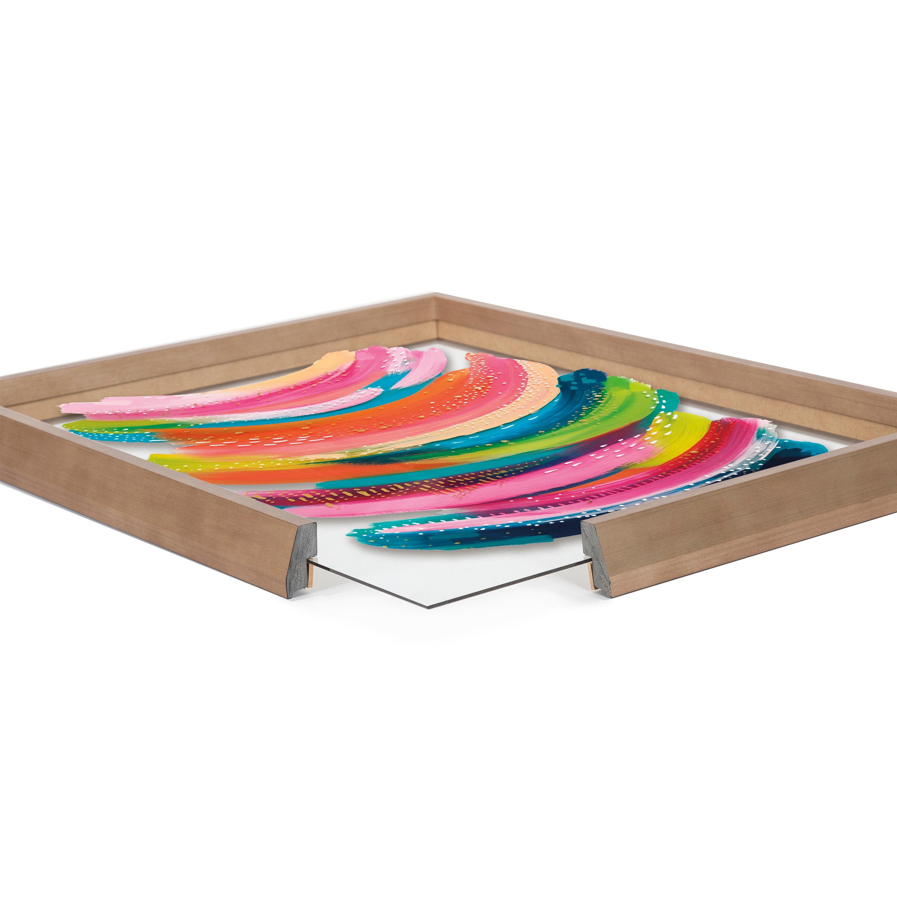 Blake Bright Abstract Framed Printed Art by Jessi Raulet of Ettavee
