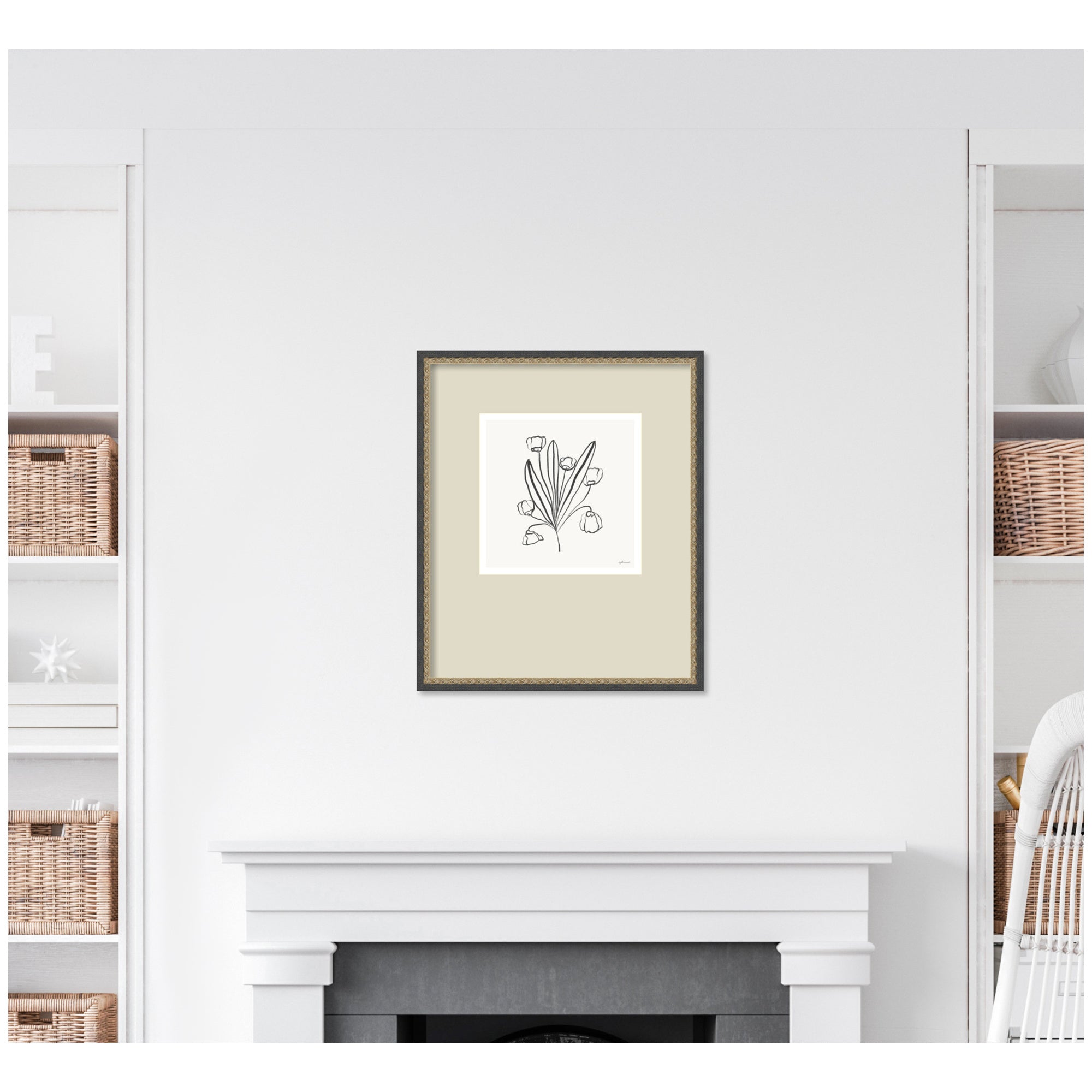 Floral Bouquet by Gabrielly Guedes Framed Wall Art Print