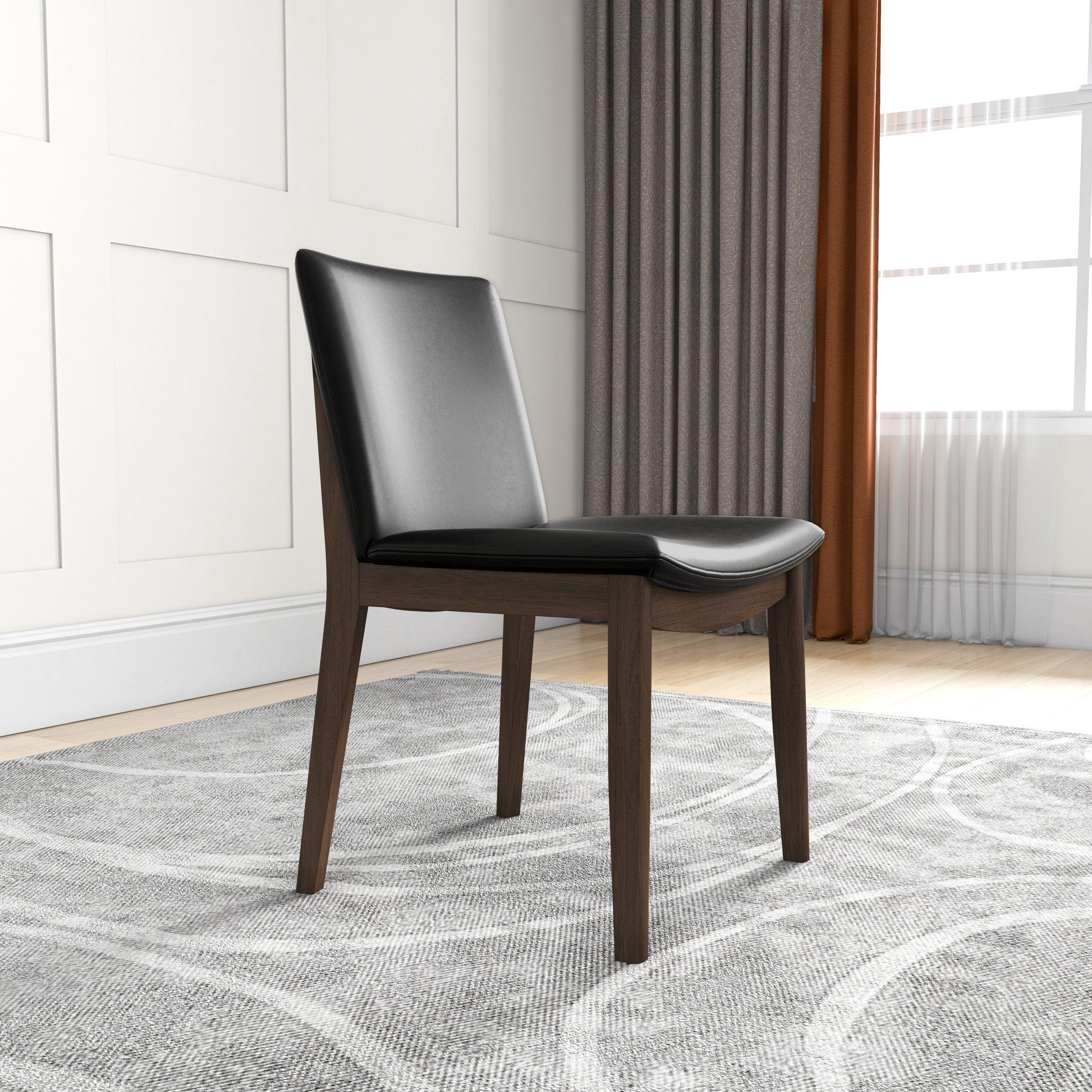 Laura Curved-Back Dining Chairs - Set of 2