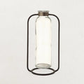 Glass Bud Vase in Metal Stand