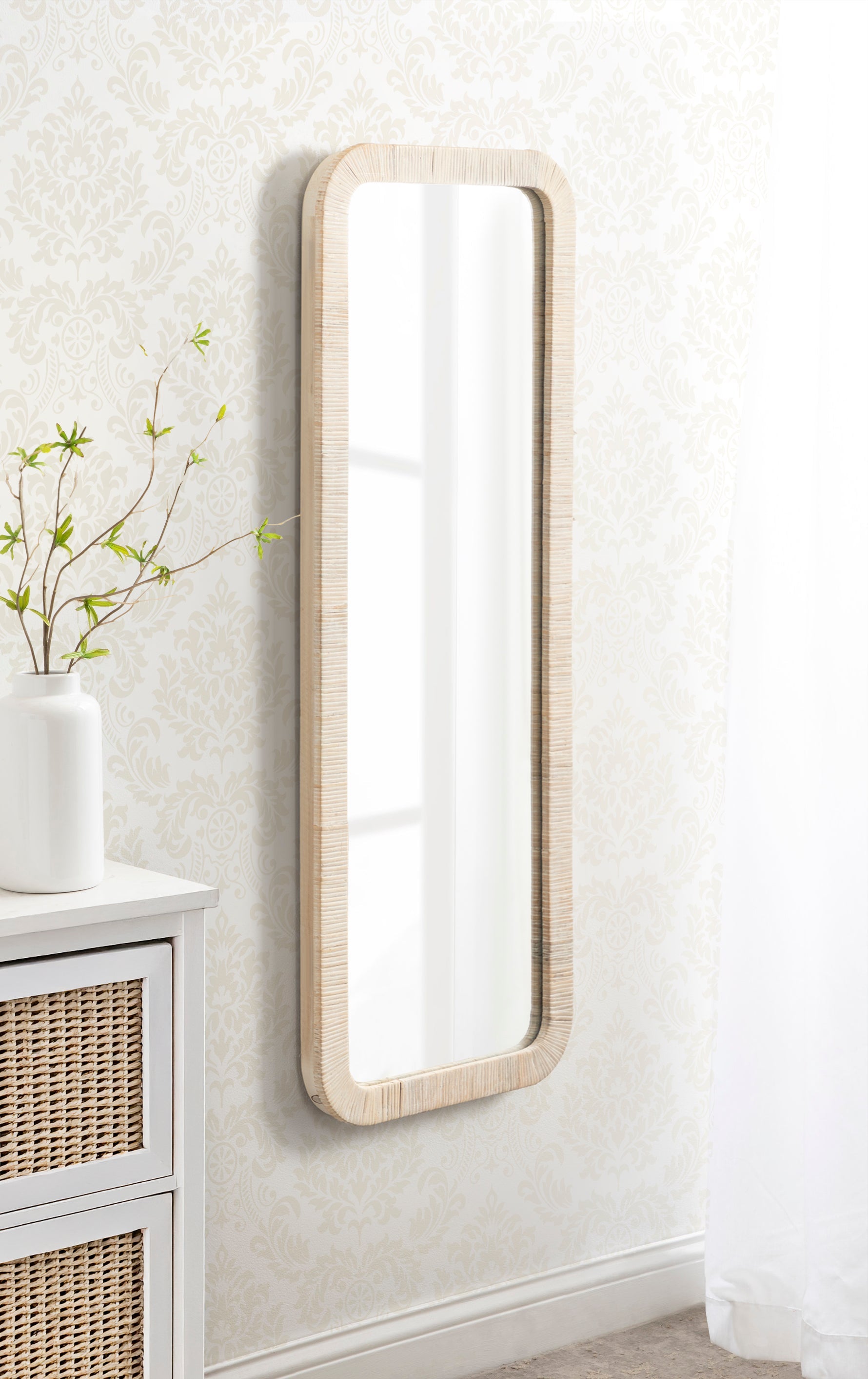 Rahfy Rectangle Framed Wall Mirror
