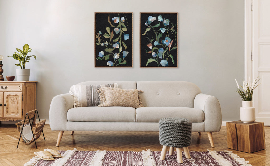 Sylvie Foliage I and Foliage III Framed Canvas Art Set by Nikita Jariwala