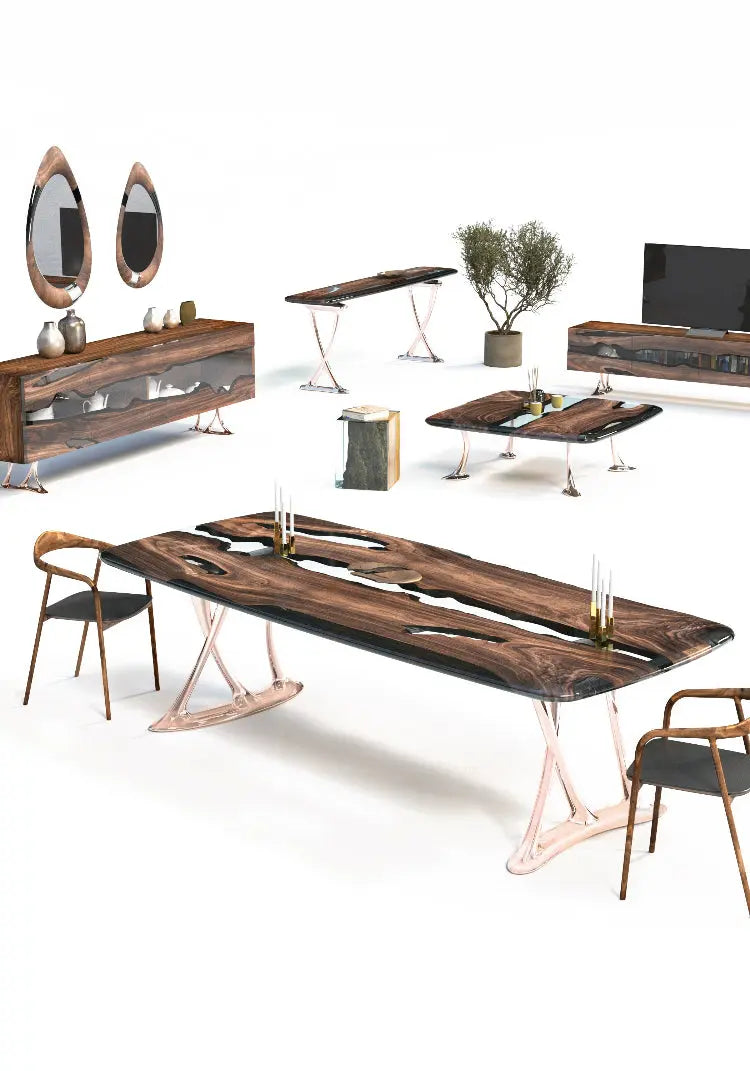 Osso Walnut & Resin Credenza