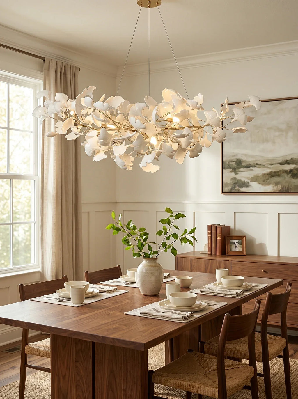Gingko Ceramic Chandelier B