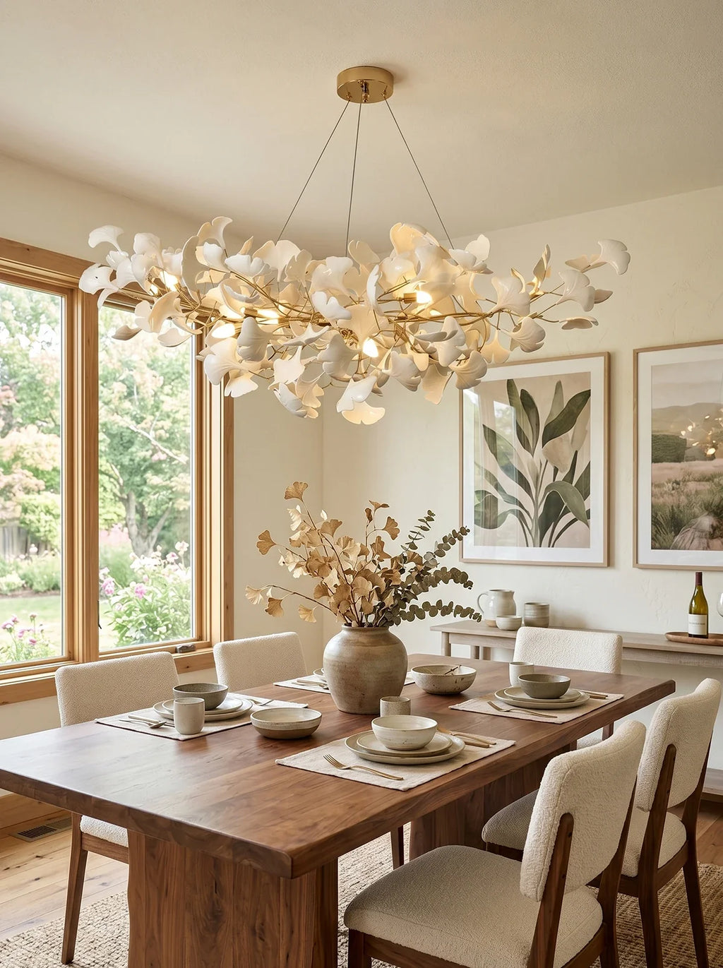 Gingko Ceramic Chandelier B