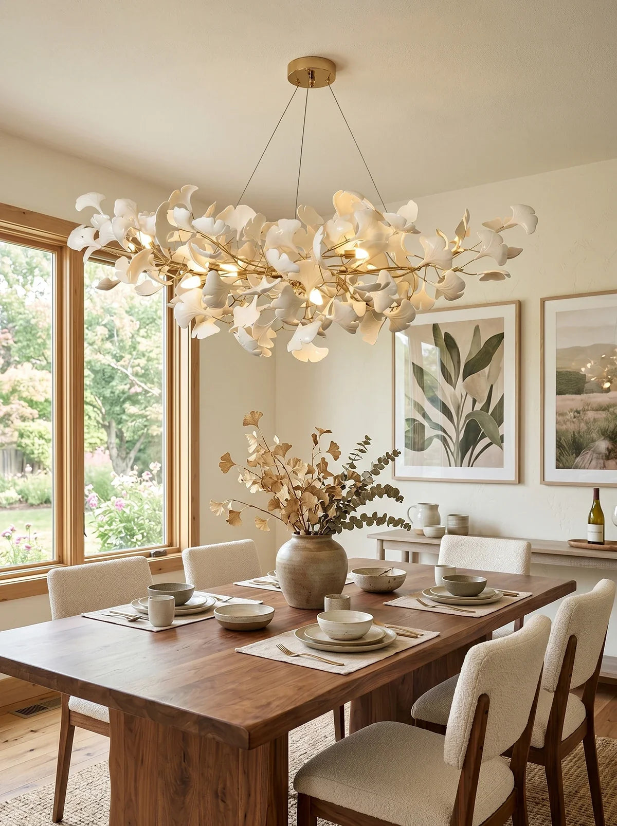 Gingko Ceramic Chandelier B