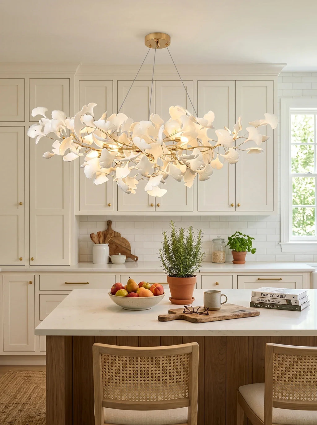 Gingko Ceramic Chandelier B