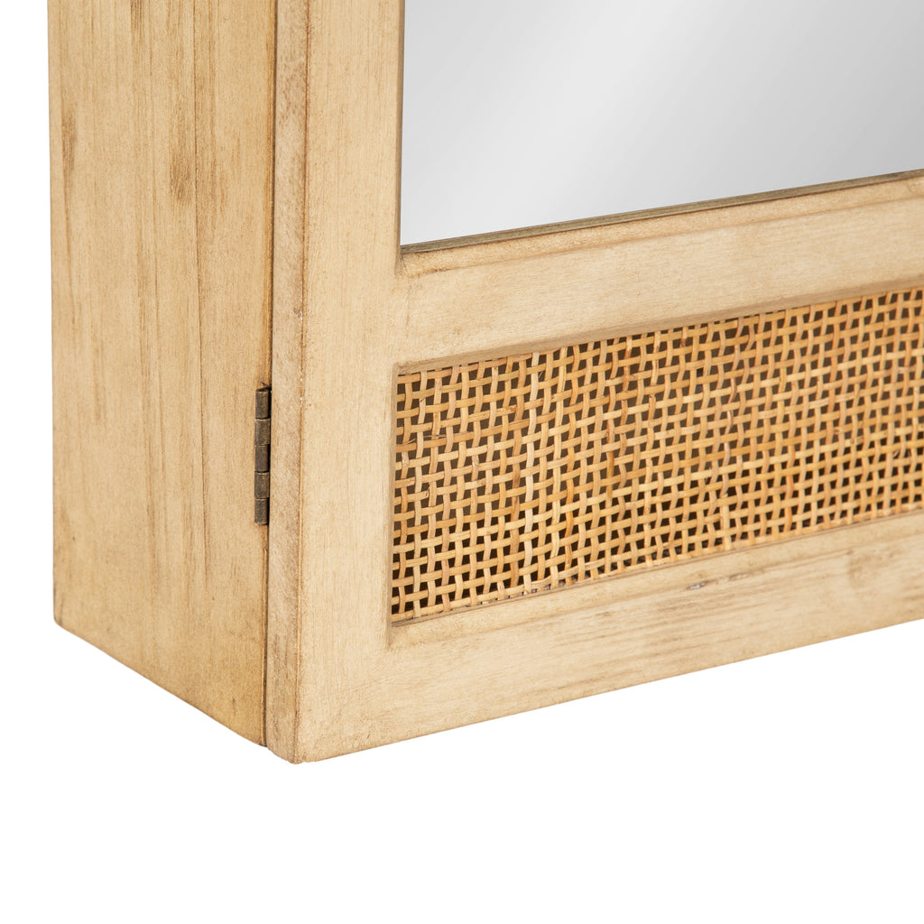 Ori Rattan Mirror Vanity Cabinet