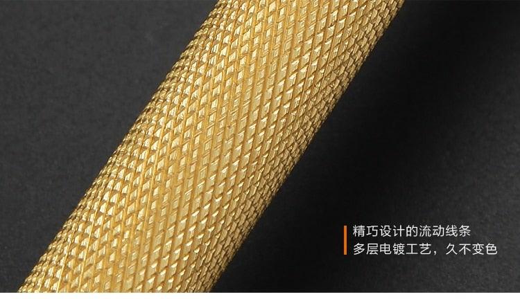 Knurled Brass Cabinet Pulls