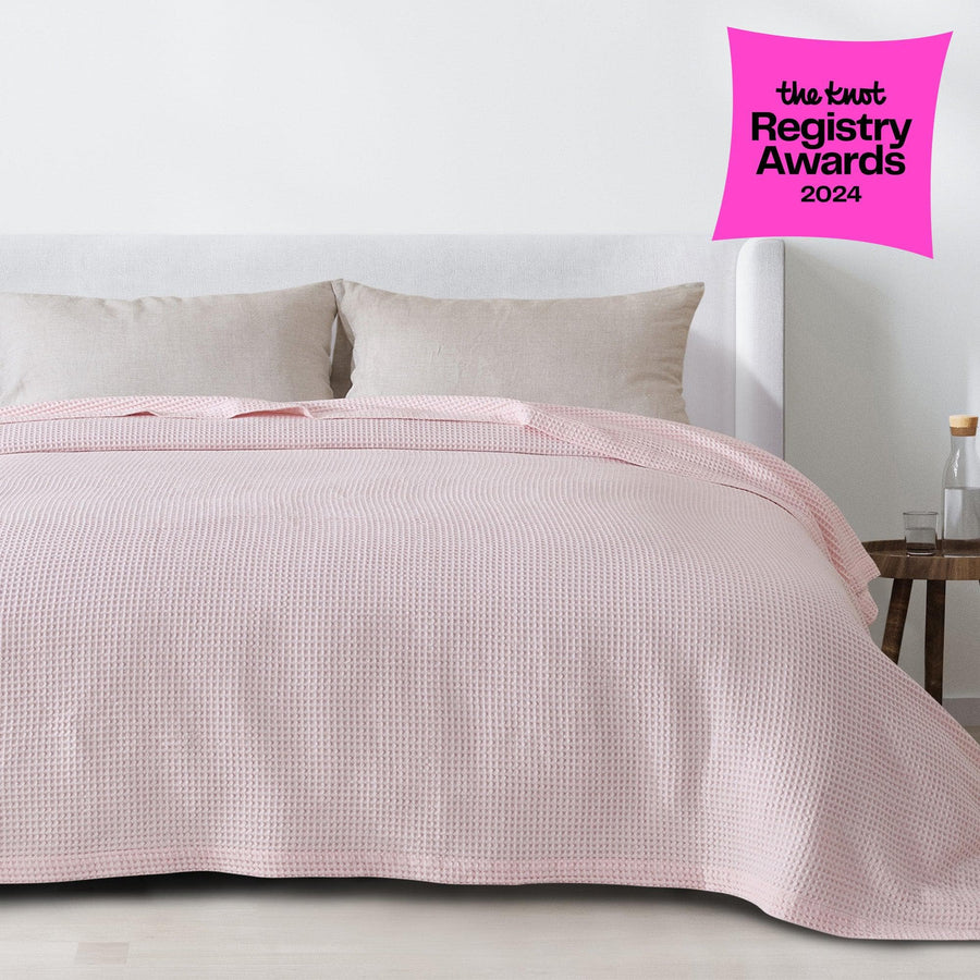 Mikala Cotton Waffle Weave Blanket
