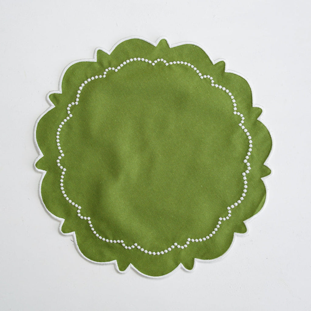 HARMONY GREEN ROUND PLACEMAT (Set Of 4)
