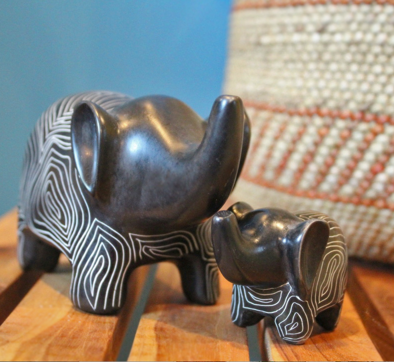 Graphic Gray Elephant - Soapstone