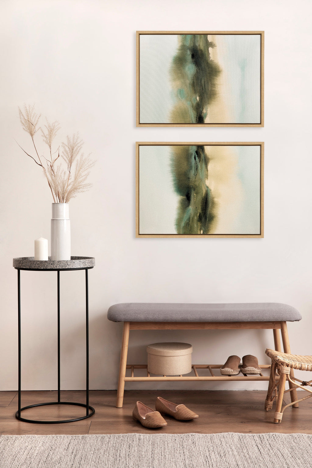 Sylvie Tranquil Meadows I and II Framed Canvas Art Set by Amy Lighthall