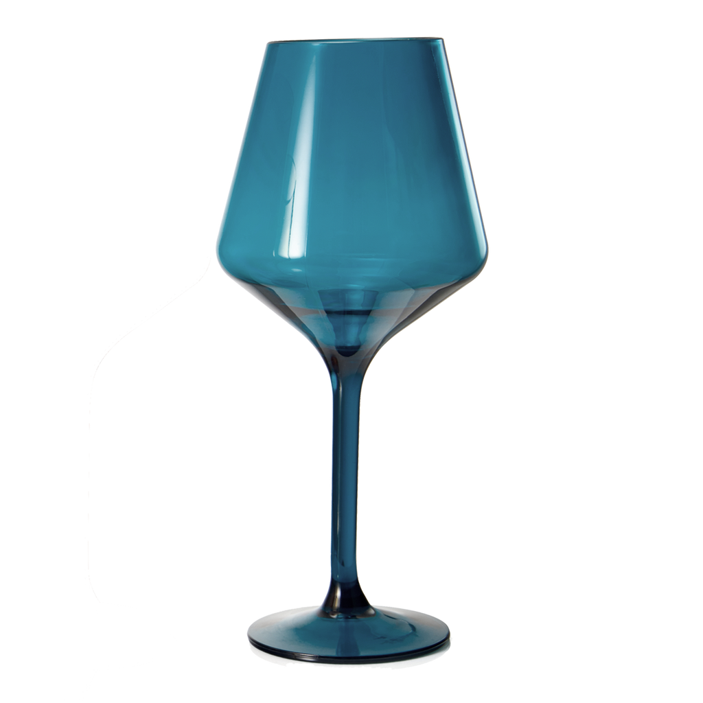 Saint Tropez Acrylic Stemmed Wine Glassware, Set of 2