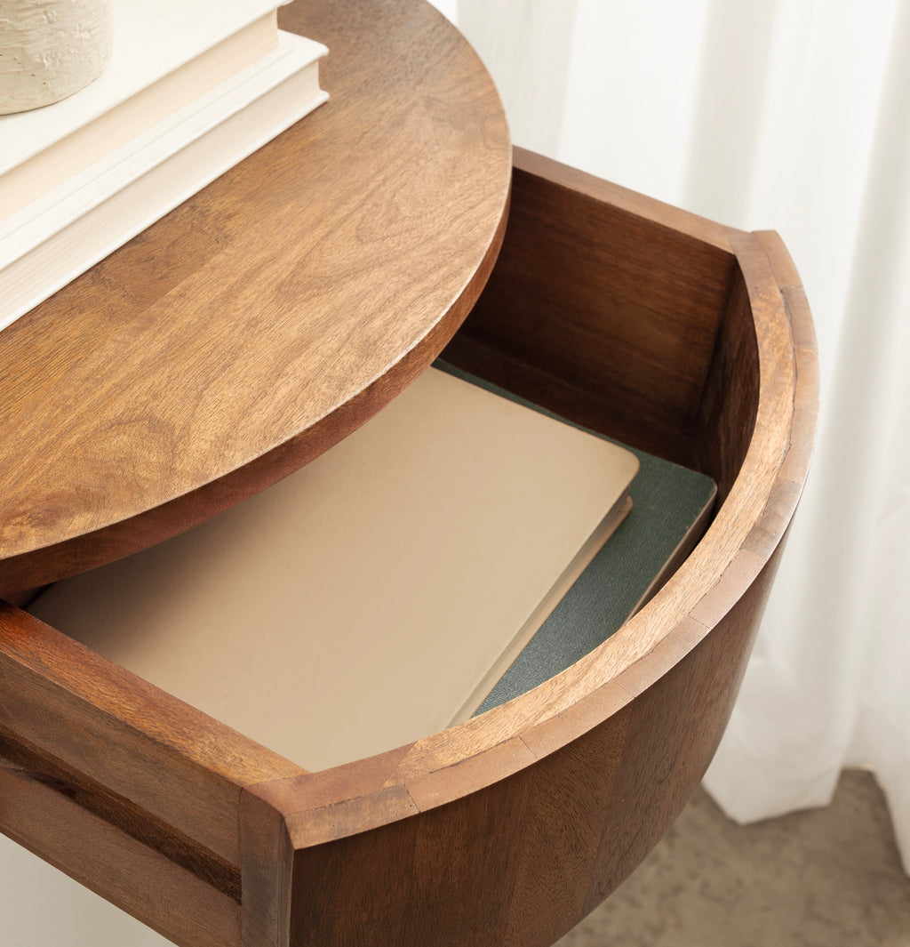 Reid Floating Wood Side Table