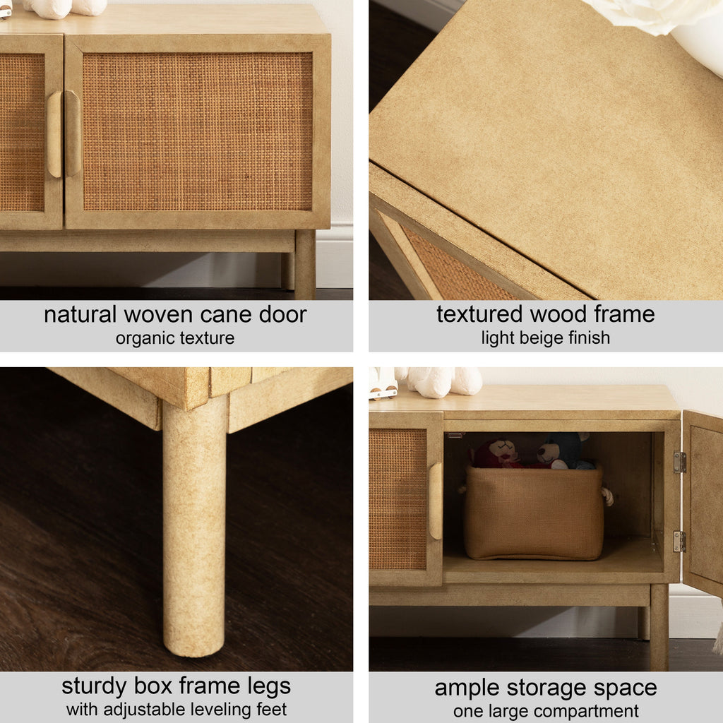 Ori Rattan Console Floor Cabinet
