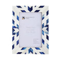 Picture Frames  Hypno Frost Collection Bone Inlay White-Blue, 3 Sizes