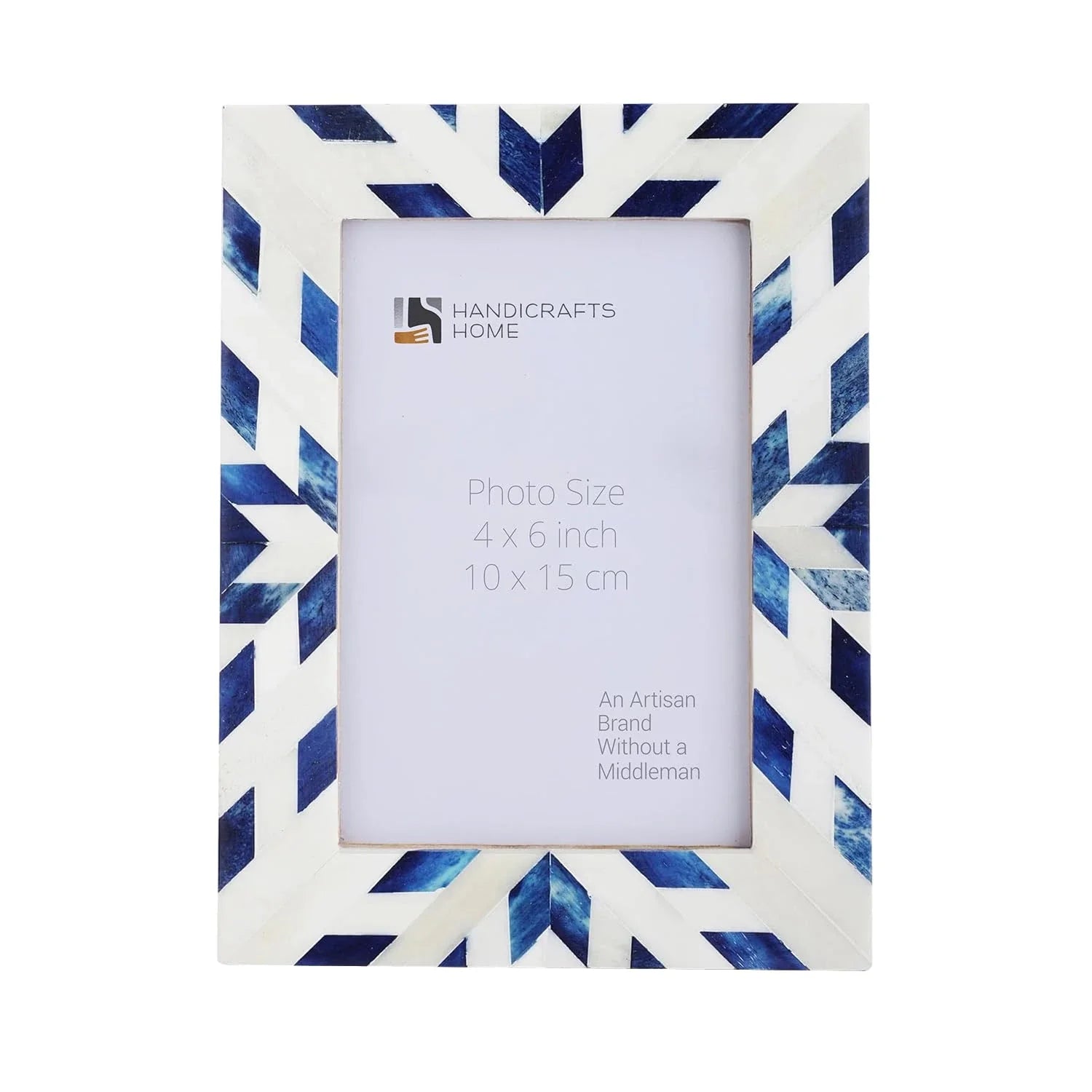 Picture Frames  Hypno Frost Collection Bone Inlay White-Blue, 3 Sizes