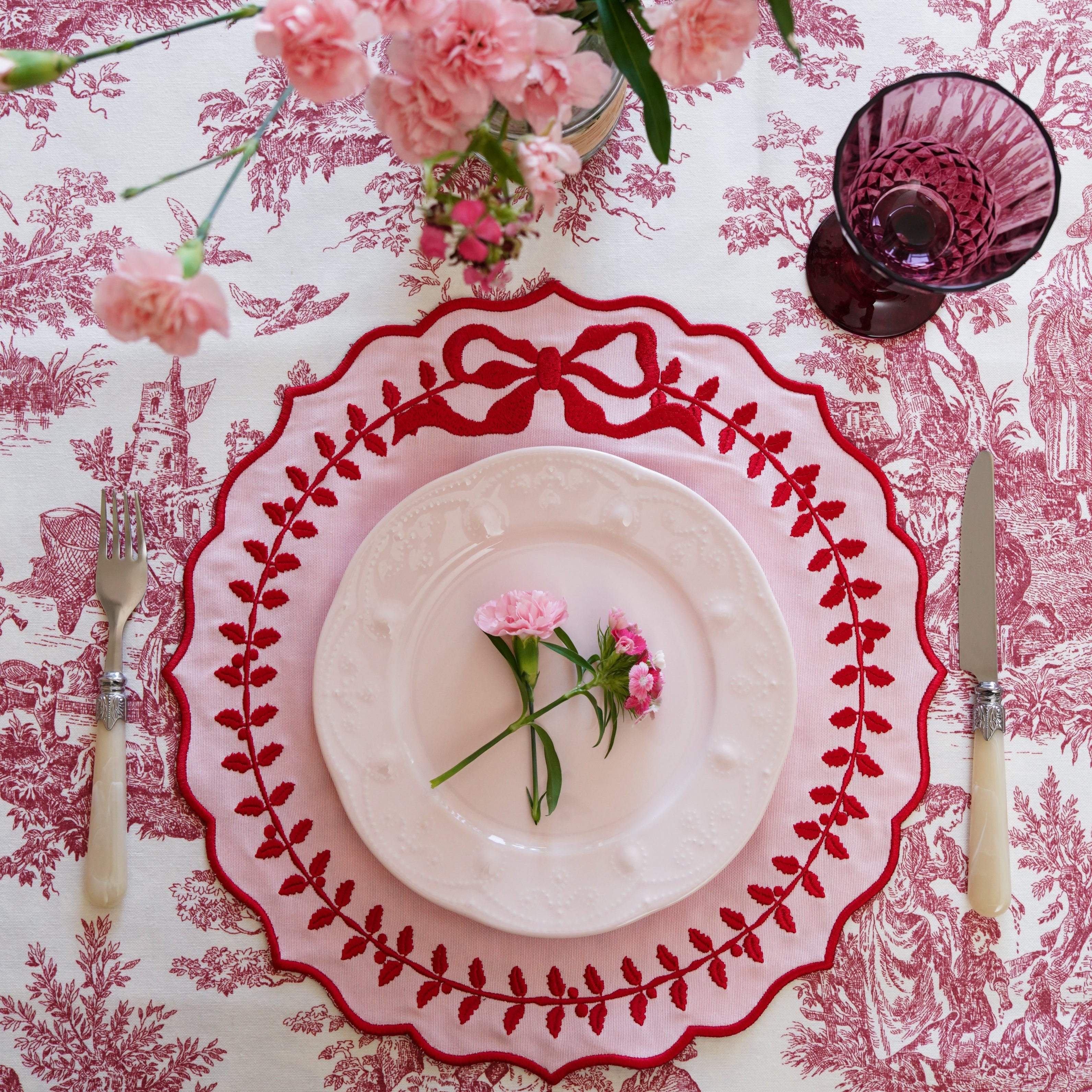 CHAMPAGNE PINK COTTON PLACEMAT (Set Of 4)