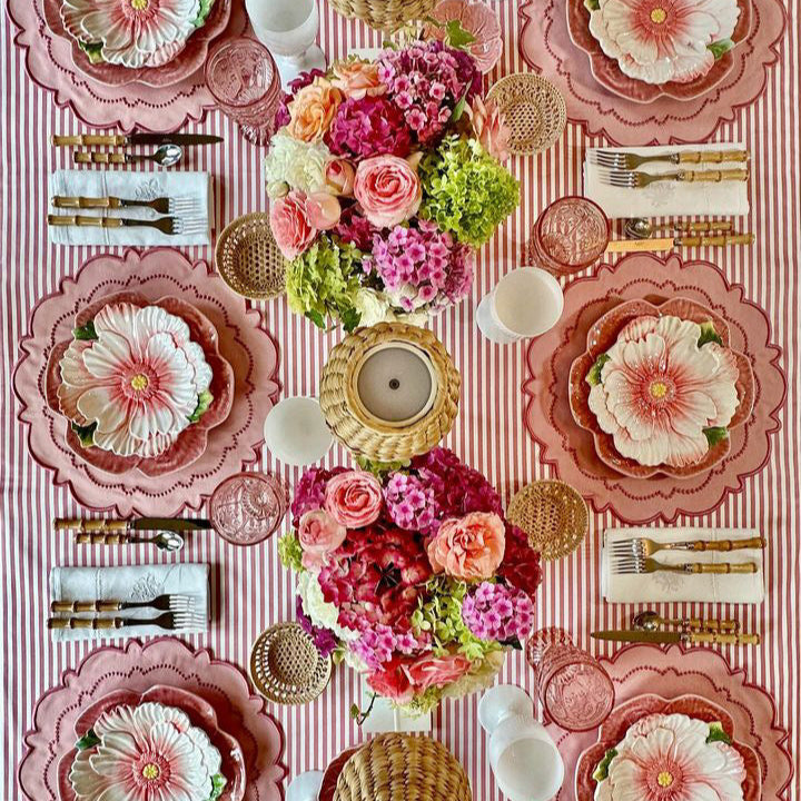 HARMONY PINK ROUND FABRIC PLACEMAT (Set Of 4)