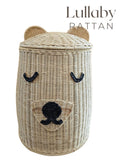 Natural Rattan Bear Hamper