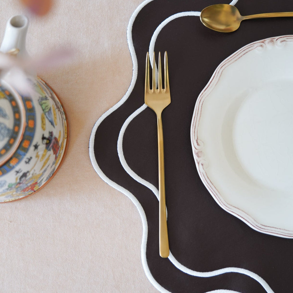 HAVEN BROWN FAUX LEATHER PLACEMAT (Set Of 4)