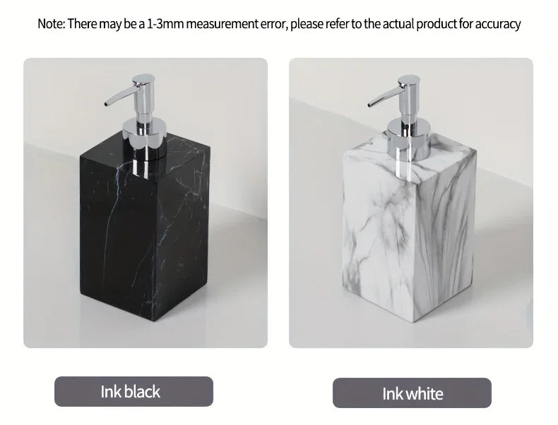 Hotel Bathroom Hand Sanitizer Refillable Bottle Simple and High-end Press Bottle Lotion Bottle Shampoo Shower Gel Empty Bottle