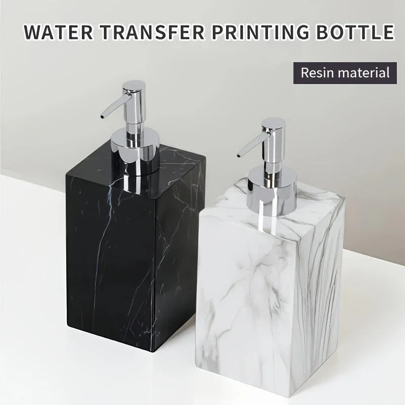 Hotel Bathroom Hand Sanitizer Refillable Bottle Simple and High-end Press Bottle Lotion Bottle Shampoo Shower Gel Empty Bottle