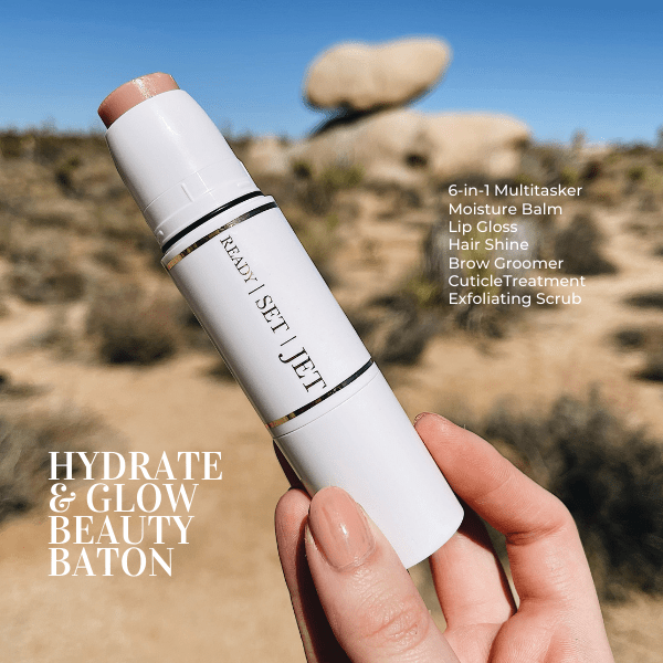 Hydrate and Glow Beauty Baton Moisture Balm + Waterless Exfoliating Scrub