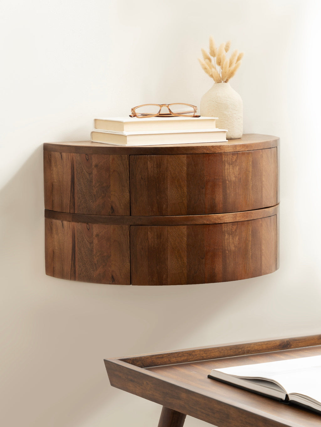 Reid Floating Wood Side Table
