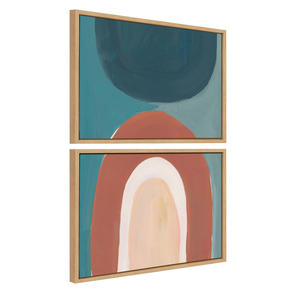 Sylvie Teotitlan Valley Study 1 A and B Framed Canvas Art Set by Kate Aurelia Holloway