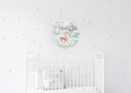 *YOU CREATE* - Wooden Themed Name Tag - Fabric Nursery Wall Art Decals - Personalized By You