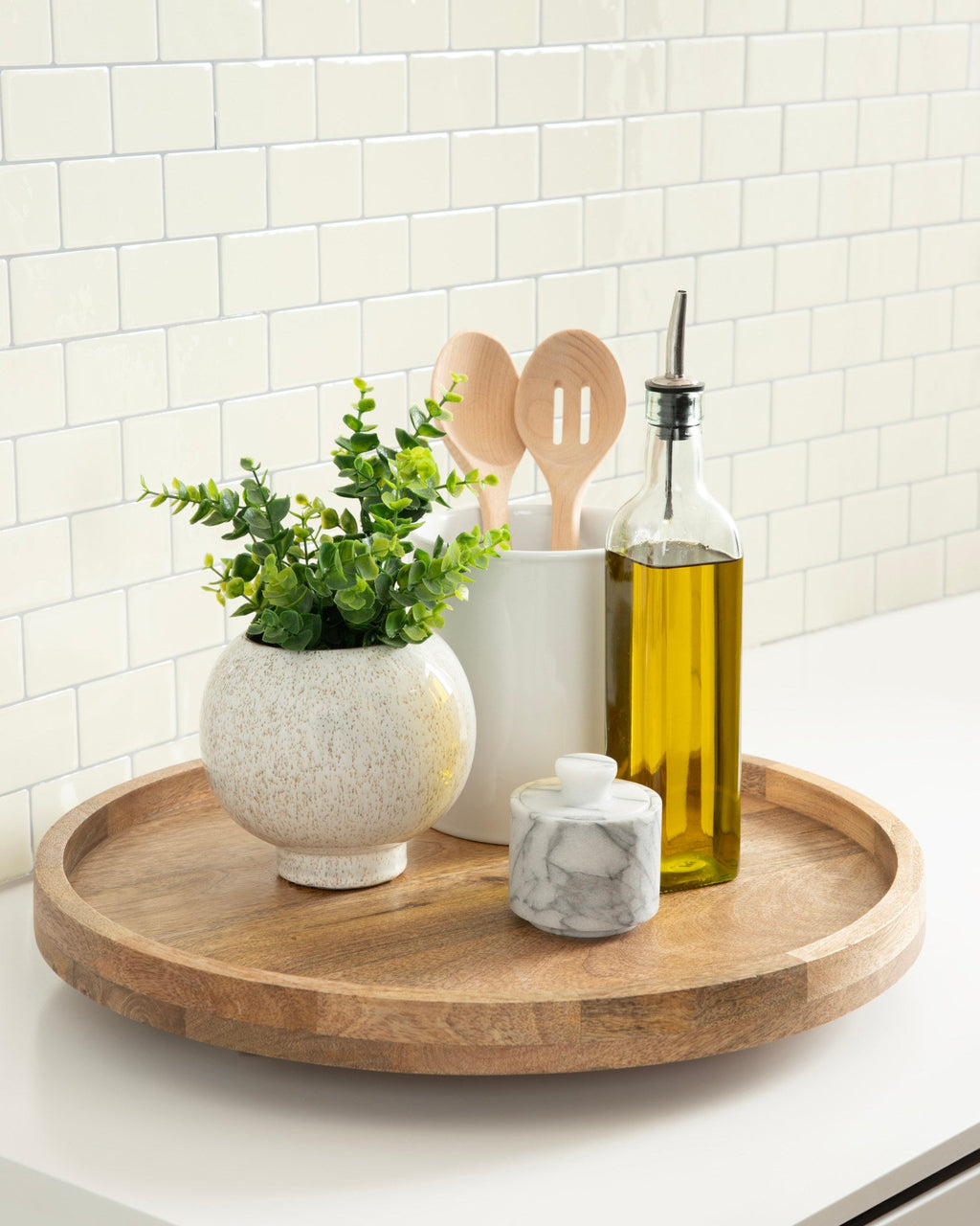 Halsey Round Lazy Susan Tray