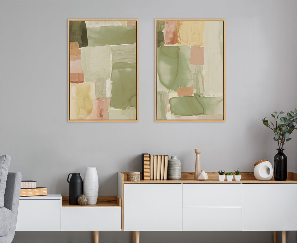 Sylvie United Colors III and IV Framed Canvas Art Set by Amy Lighthall