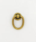Brass Ring Pulls "Oval" Bail Drawer Pulls