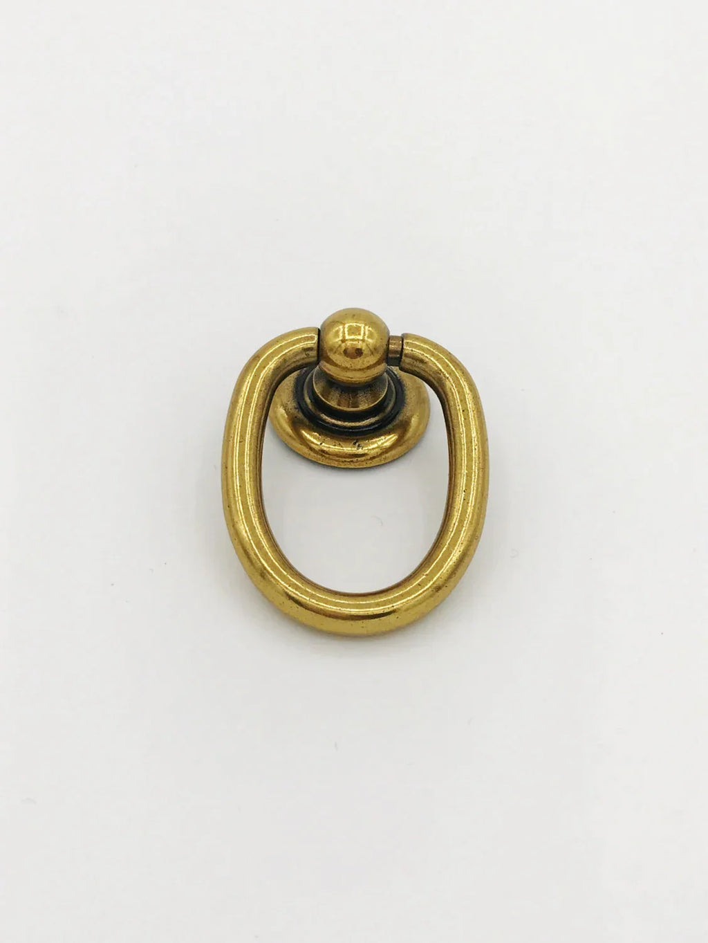 Brass Ring Pulls "Oval" Bail Drawer Pulls