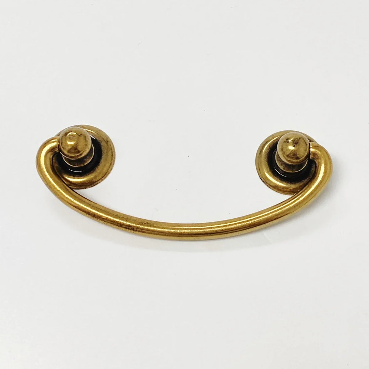 Brass Ring Pulls "Oval" Bail Drawer Pulls