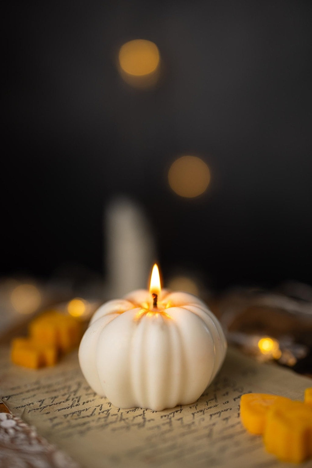 Pumpkin Soy Candle — Seasonal Scent Collection
