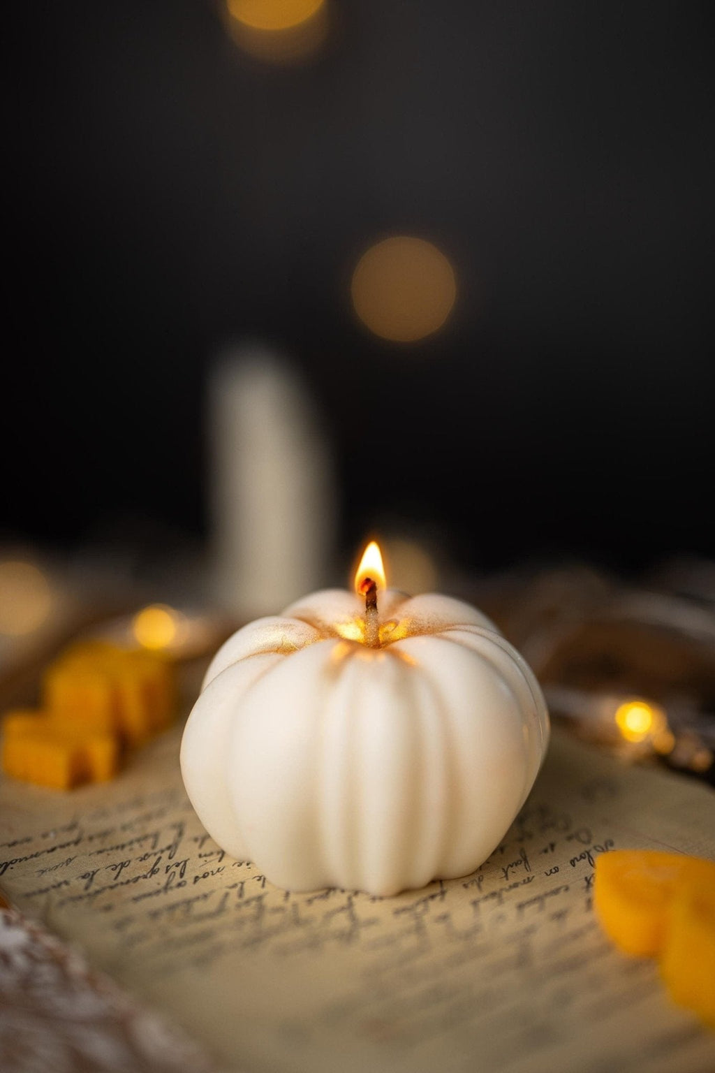 Pumpkin Soy Candle — Seasonal Scent Collection