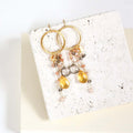 Citrine & Smoky Quartz Ammil Earrings