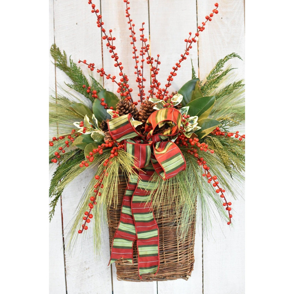 28" Faux Outdoor Red Berry Stem