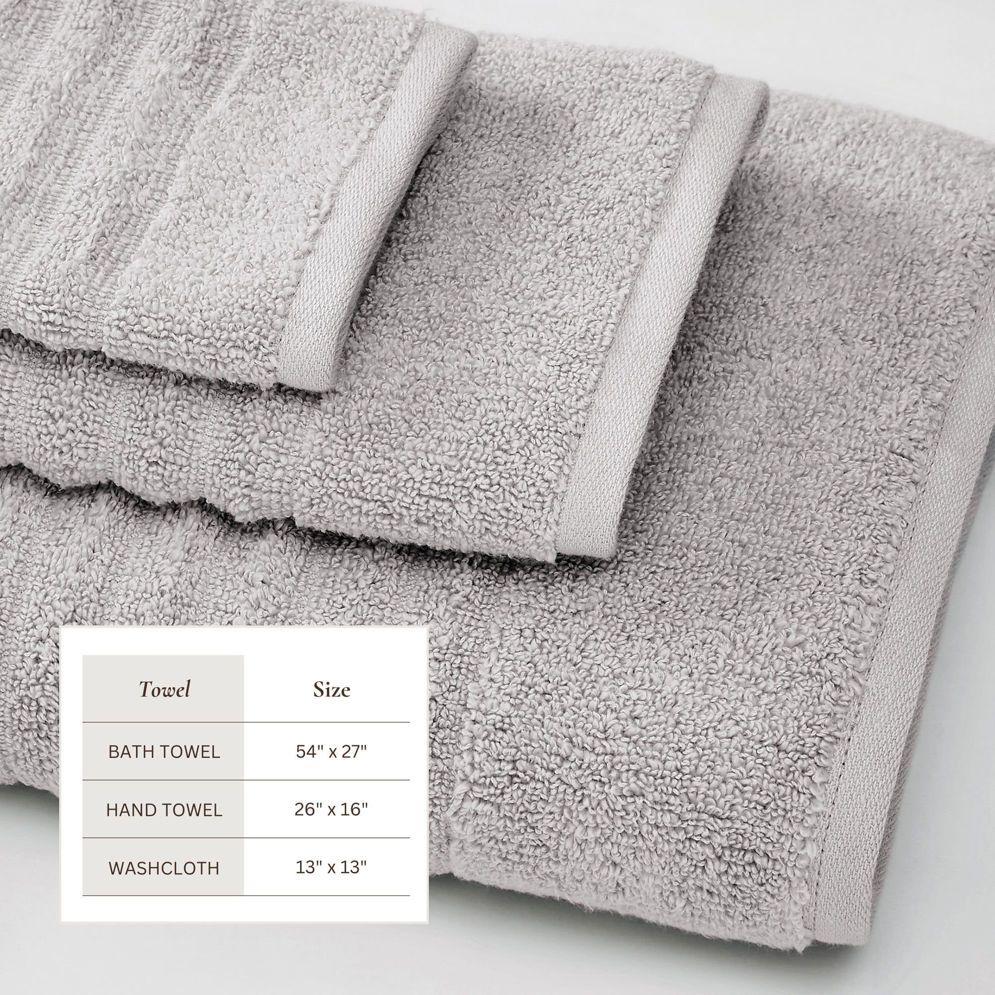 Luxury Combed Cotton Bath Towel Set - Karina Collection