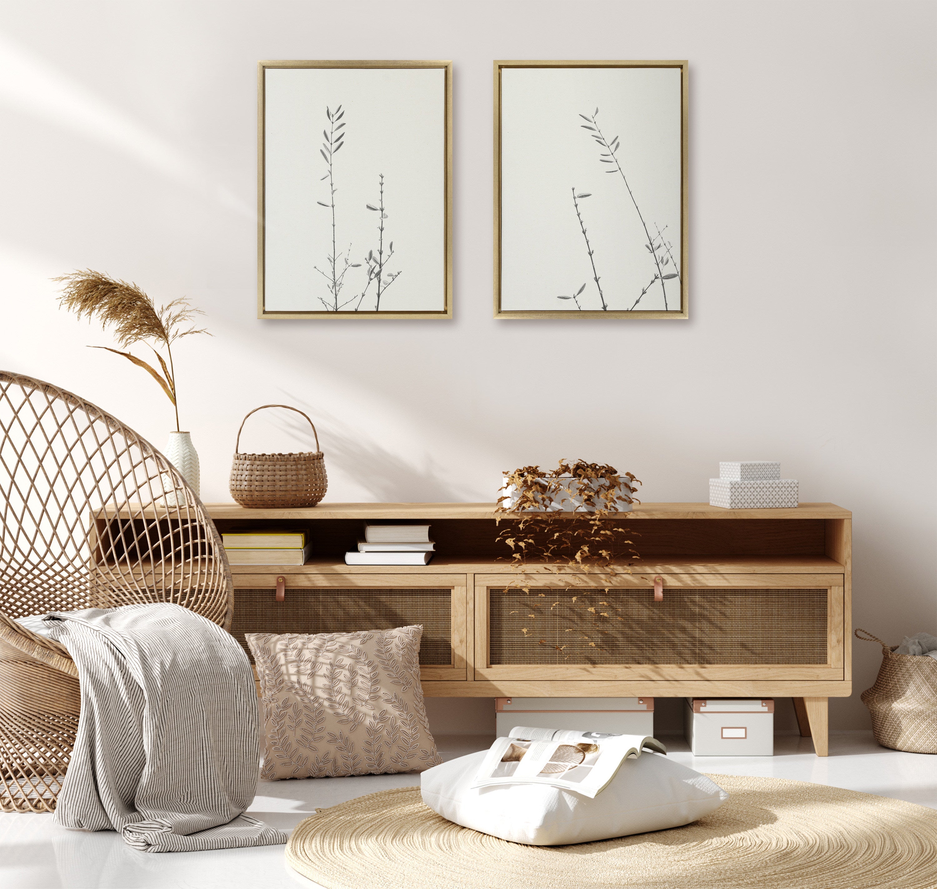 Sylvie Retro Tennessee Botanicals Framed Canvas by Stephanie Klatt