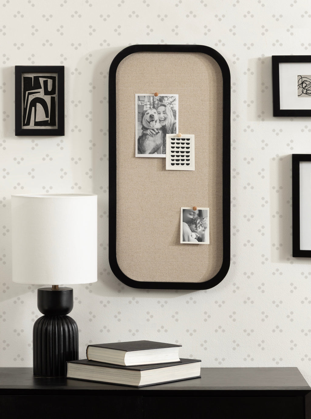 Hutton Wood Framed Fabric Pinboard